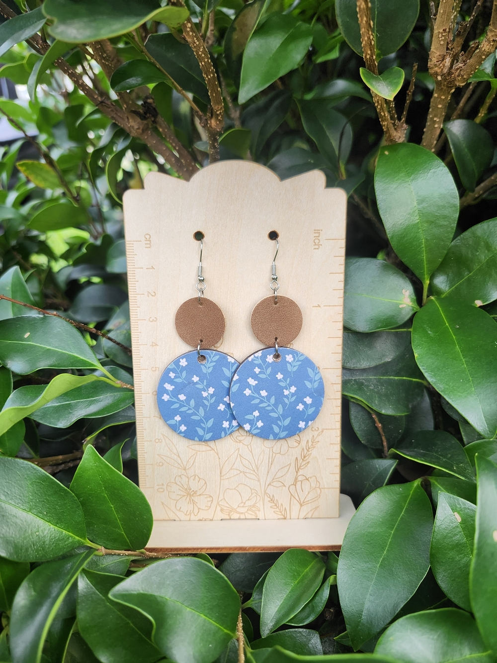 Handmade Boho Floral Drop Earrings